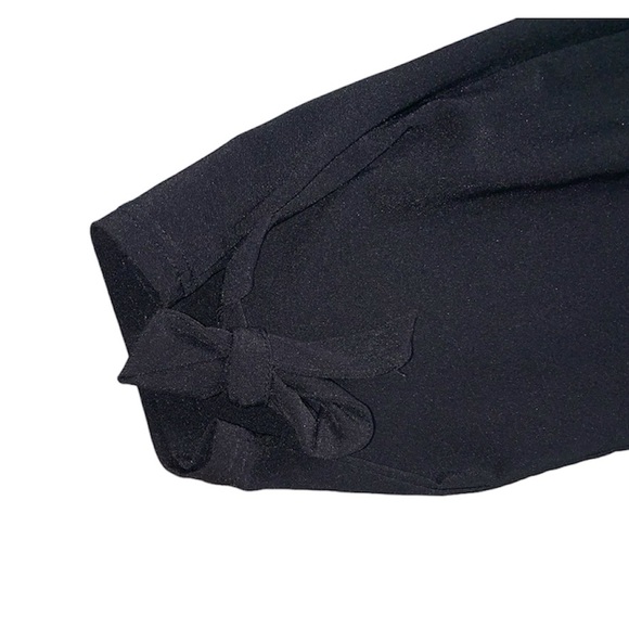 Grace Karin Black Casual High Waist Pencil Pants With Bow Knot & Pockets, Large - Picture 3 of 7